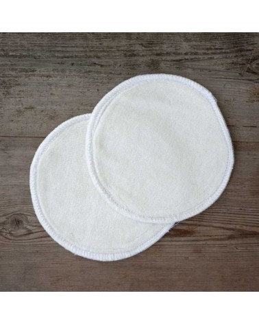 Organic bamboo velour nursing pads 1 set (2 piece) for breastfeeding