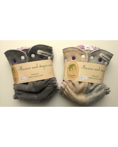 Dark and light gray double colored diapers, 2pcs pack by responsiblemother