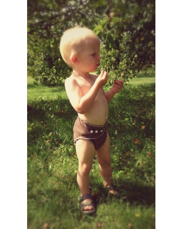 3 pcs merino wool diapers covers set M-L double colored