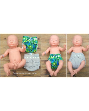 Hemp organic cotton cloth diaper pack, 10pcs